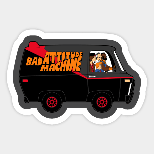 Bad Attitude Machine Sticker by JayHai